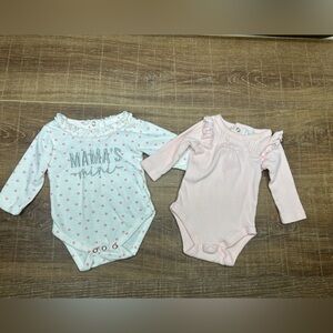 Tahari Pink and White Bodysuit Duo